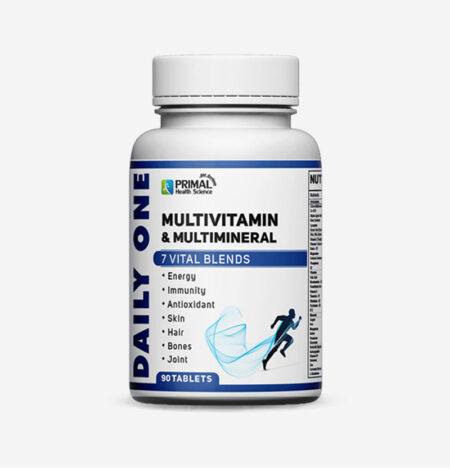 Multivitamin Tablets with minerals, and natural extract. Daily One tablets for energy, immunity, antioxidants, skin, hair, bones and Joints