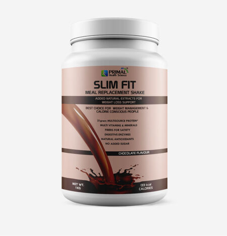 Slim Fit Meal Replacement Protein Shake for Weight Control. Chocolate Flavor 1kg