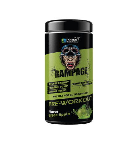 Rampage Pre-workout Supplement Green Apple Flavor